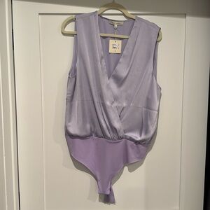 Favorite Daughter Sleeveless Date Blouse, XL, Lavender